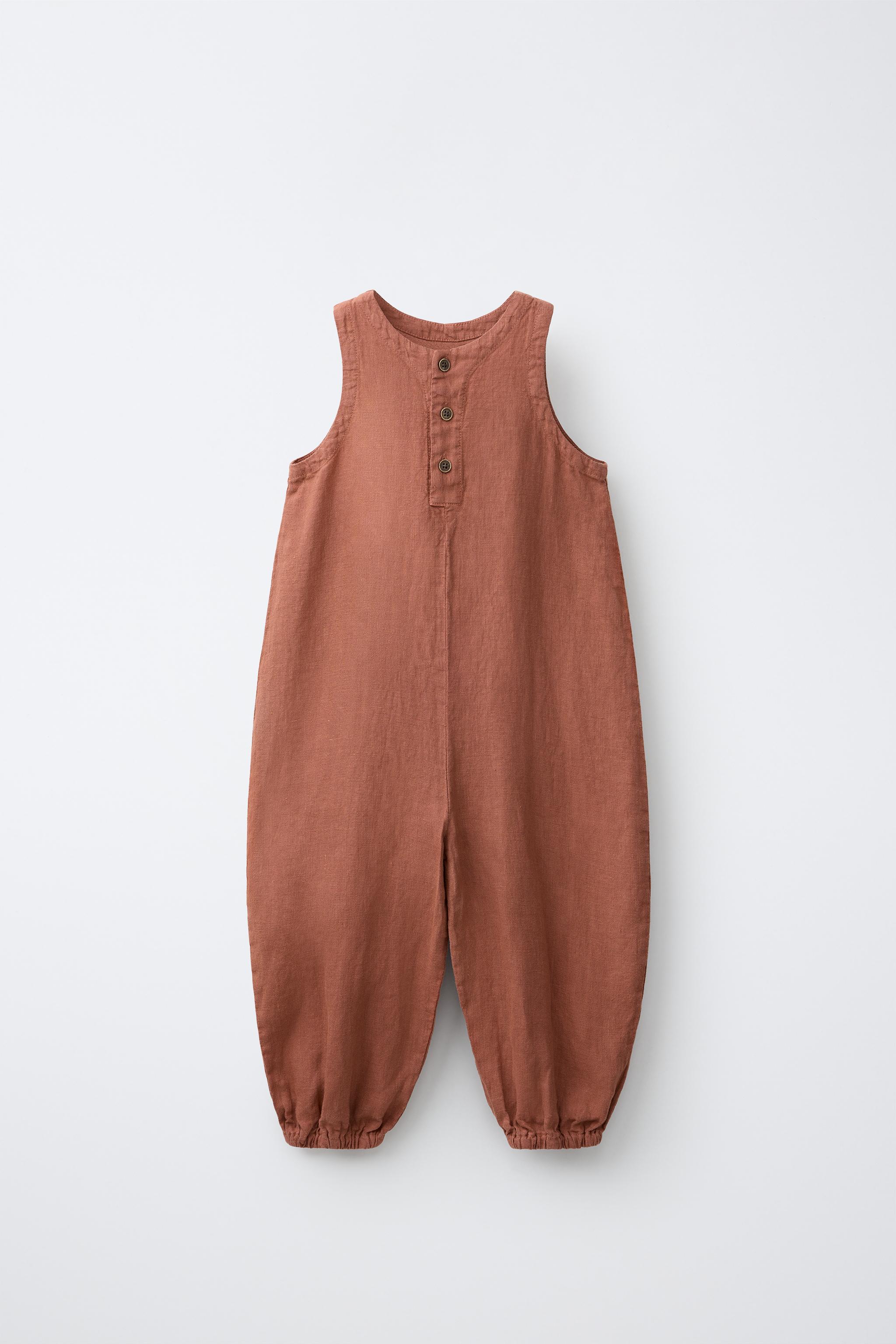 100% LINEN LONG JUMPSUIT